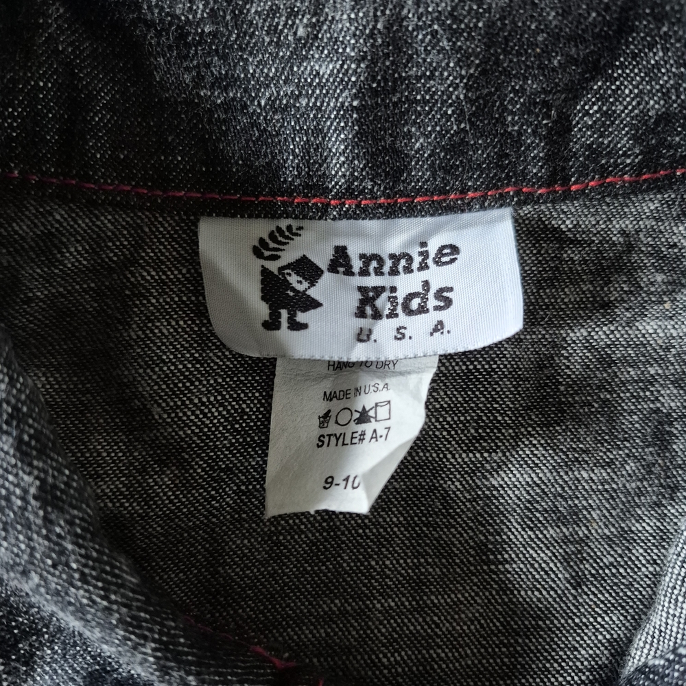 Annie Black Jean Jacket with Red Stitching - Picture 8 of 8